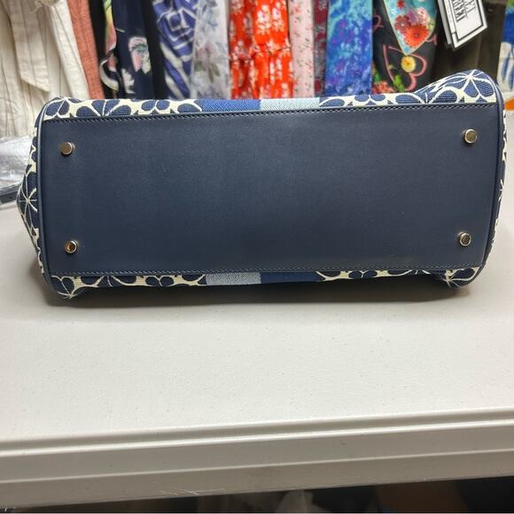 Kate Spade Floral Everything Tote Blue Medium Crossbody Strap & Top Handle NWT - Picture 8 of 8